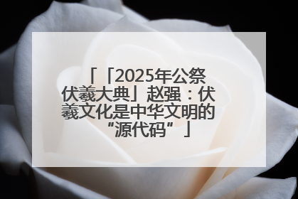 「2025年公祭伏羲大典」赵强：伏羲文化是中华文明的“源代码”