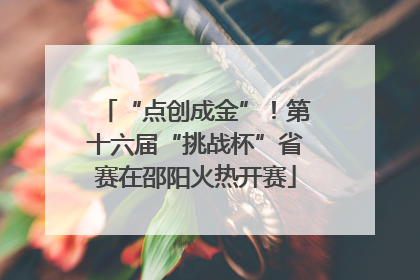 “点创成金”！第十六届“挑战杯”省赛在邵阳火热开赛