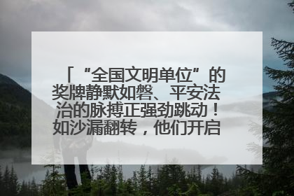 “全国文明单位”的奖牌静默如磐、平安法治的脉搏正强劲跳动！如沙漏翻转，他们开启了全新的计时