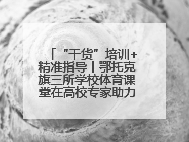 “干货”培训+精准指导丨鄂托克旗三所学校体育课堂在高校专家助力下“提质增效”