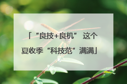 “良技+良机” 这个夏收季“科技范”满满