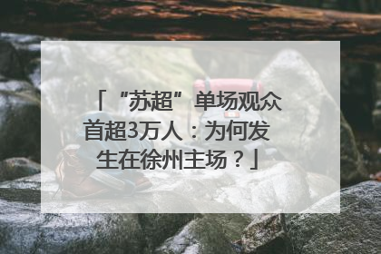 “苏超”单场观众首超3万人：为何发生在徐州主场？