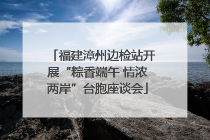 福建漳州边检站开展“粽香端午 情浓两岸”台胞座谈会