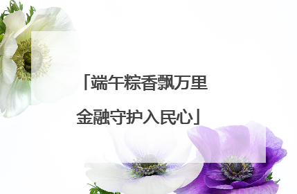 端午粽香飘万里 金融守护入民心