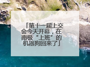 第十一届上交会今天开幕，在南极“上班”的机器狗回来了