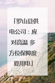 罗山县供电公司：应对高温 多方位保障度夏用电