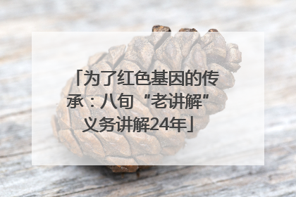 为了红色基因的传承：八旬“老讲解”义务讲解24年