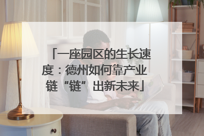 一座园区的生长速度：德州如何靠产业链“链”出新未来
