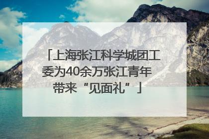 上海张江科学城团工委为40余万张江青年带来“见面礼”
