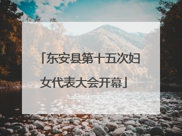 东安县第十五次妇女代表大会开幕