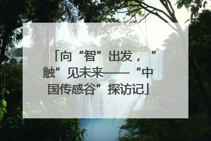 向“智”出发，“触”见未来——“中国传感谷”探访记