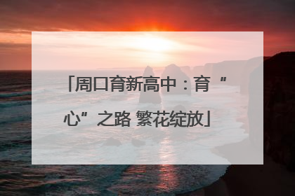 周口育新高中：育“心”之路 繁花绽放
