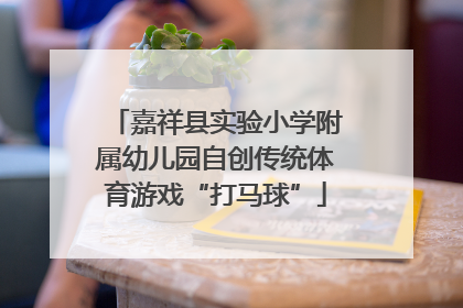 嘉祥县实验小学附属幼儿园自创传统体育游戏“打马球”