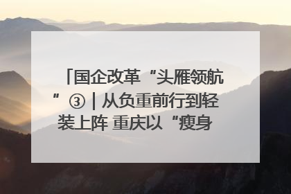 国企改革“头雁领航”③｜从负重前行到轻装上阵 重庆以“瘦身”谋“健体”