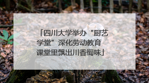 四川大学举办“厨艺学堂”深化劳动教育 课堂里飘出川香蜀味