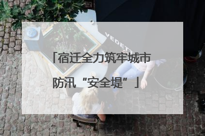 宿迁全力筑牢城市防汛“安全堤”