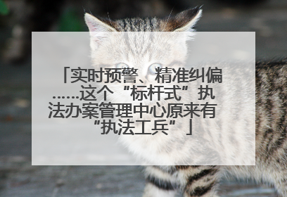 实时预警、精准纠偏……这个“标杆式”执法办案管理中心原来有“执法工兵”