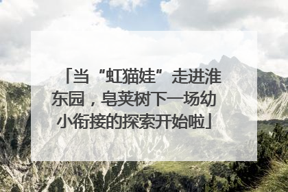 当“虹猫娃”走进淮东园，皂荚树下一场幼小衔接的探索开始啦