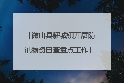 微山县驩城镇开展防汛物资自查盘点工作