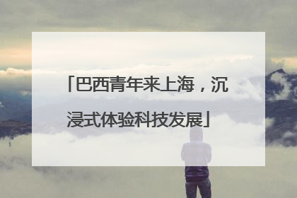 巴西青年来上海，沉浸式体验科技发展