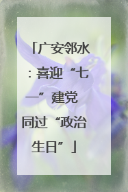广安邻水：喜迎“七一”建党 同过“政治生日”