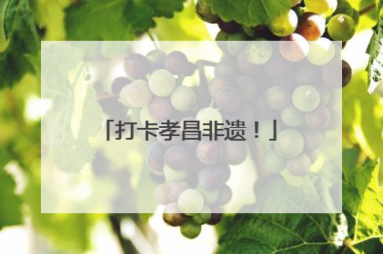 打卡孝昌非遗！