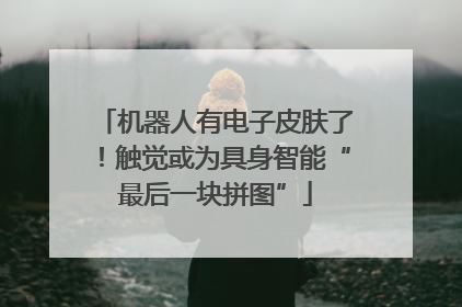 机器人有电子皮肤了！触觉或为具身智能“最后一块拼图”