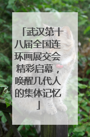 武汉第十八届全国连环画展交会精彩启幕，唤醒几代人的集体记忆