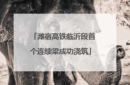 潍宿高铁临沂段首个连续梁成功浇筑