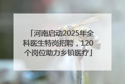 河南启动2025年全科医生特岗招聘，120个岗位助力乡镇医疗