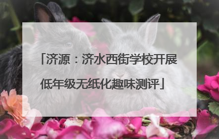 济源：济水西街学校开展低年级无纸化趣味测评
