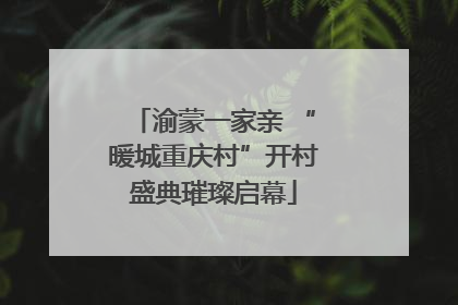 渝蒙一家亲 “暖城重庆村”开村盛典璀璨启幕