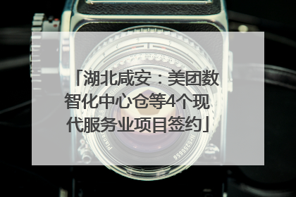 湖北咸安：美团数智化中心仓等4个现代服务业项目签约