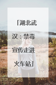 湖北武汉：禁毒宣传走进火车站