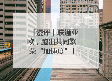 漫评｜联通亚欧，跑出共同繁荣“加速度”