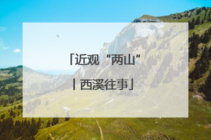 近观“两山”丨西溪往事