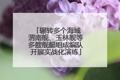 辗转多个海域 渭南舰、玉林舰等多艘舰艇组成编队开展实战化演练