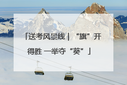 送考风景线｜“旗”开得胜 一举夺“葵”