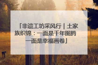 非遗工坊采风行｜土家族织锦：一面是千年图腾 一面是幸福画卷