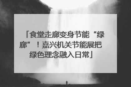 食堂走廊变身节能“绿廊”！嘉兴机关节能展把绿色理念融入日常