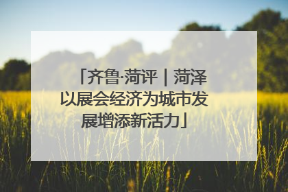 齐鲁·菏评｜菏泽以展会经济为城市发展增添新活力