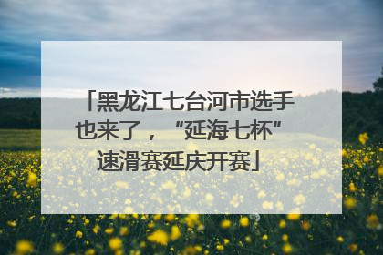 黑龙江七台河市选手也来了，“延海七杯”速滑赛延庆开赛