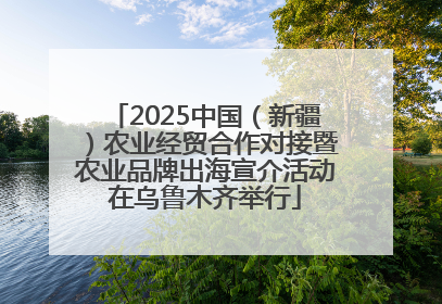 2025中国（新疆）农业经贸合作对接暨农业品牌出海宣介活动在乌鲁木齐举行