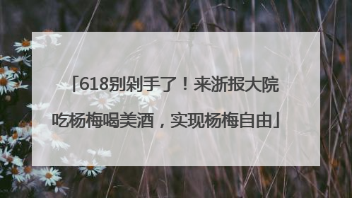 618别剁手了！来浙报大院吃杨梅喝美酒，实现杨梅自由